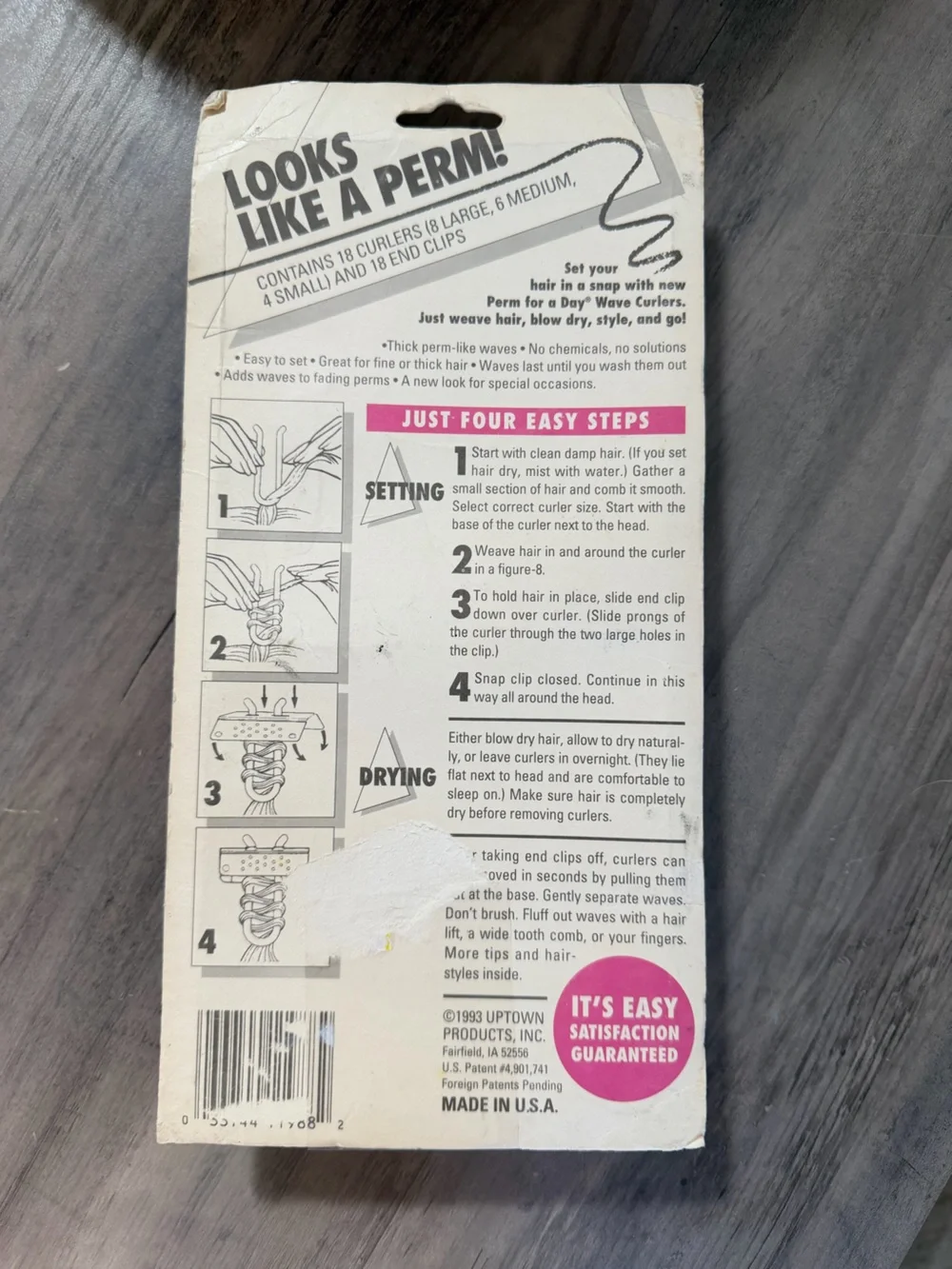 Perm For A Day Vintage Wave Curlers Hair Styling Set - New